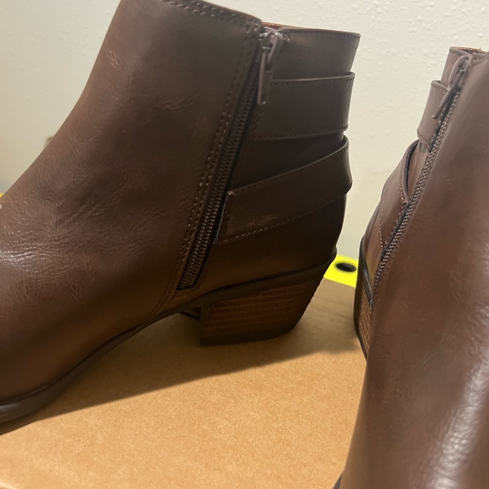 boc Dark Brown Ankle Booties - Picture 2 of 6